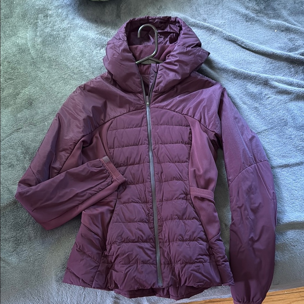 Lululemon Athletica Purple Puffer Down For It All